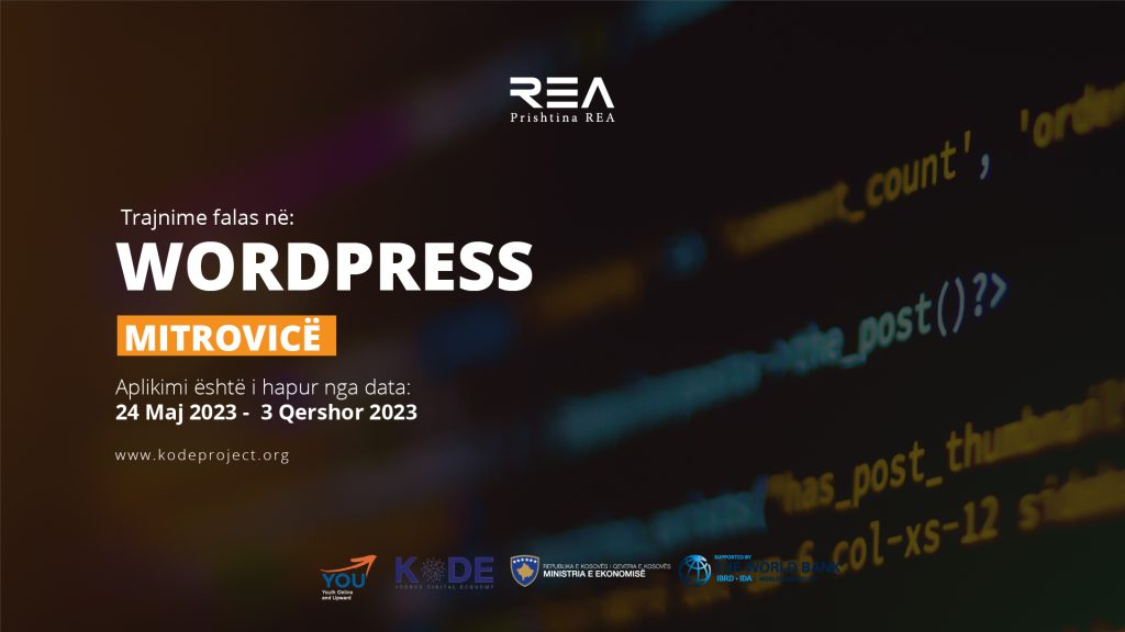 TRAJNIME PA PAGESË! WordPress në MITROVICË!