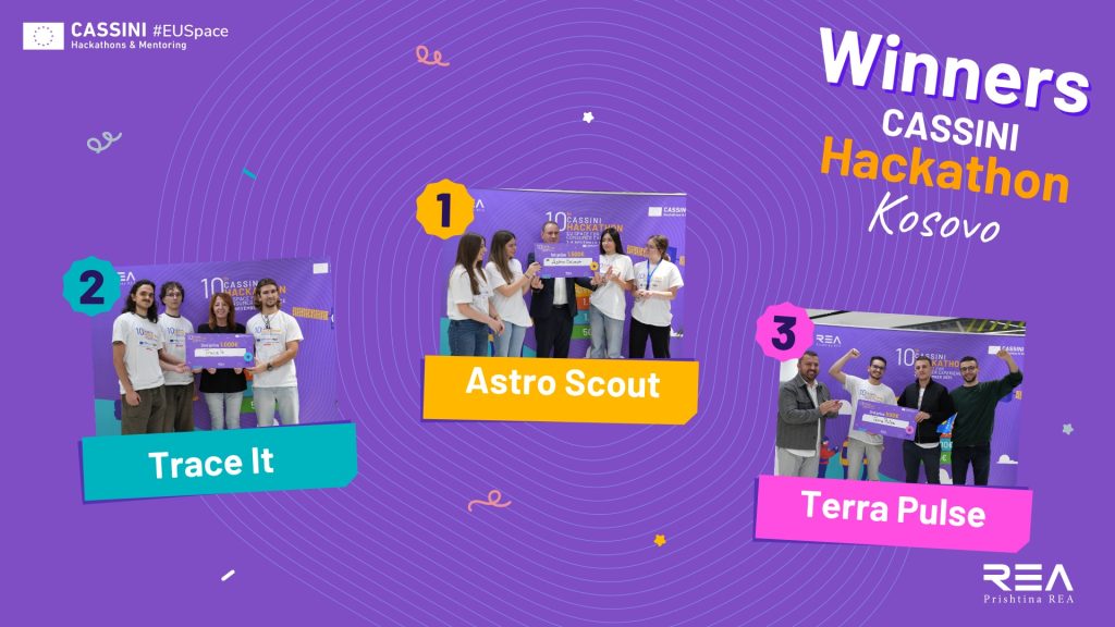 Winners of the 10th CASSINI Hackathon Kosovo!